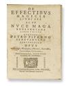 PIPERNO, PIETRO. De effectibus magicis libri sex ac De nuce maga Beneventana liber unicus. 1647